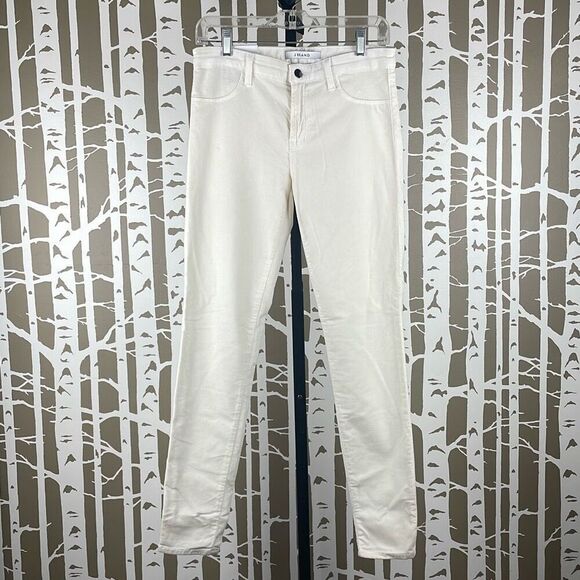 NEW J Brand Super Skinny Mid-Rise Velvet Jean Pearl 29 - Picture 9 of 10